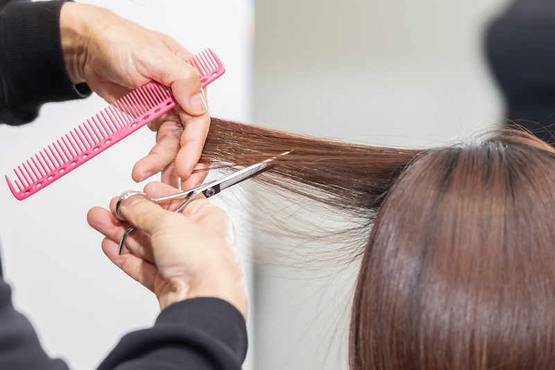 美容室のカット